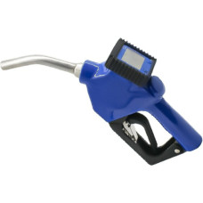 Adblue gun with digital meter with automatic shut-off