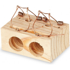 WOODEN MOUSE TRAP 2 HOLES