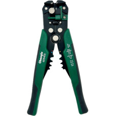 Universal wire stripper and ratchet crimping pliers