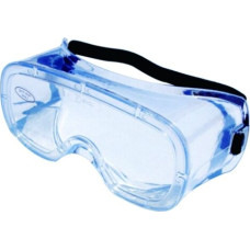 Safety glasses with rubber band