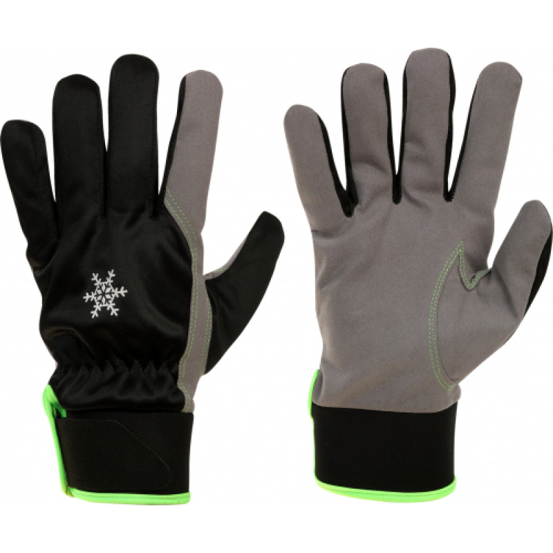 Winter work gloves with PU palm STEPO WINTER 163W / 10 (XL)