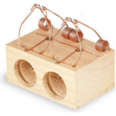 WOODEN RAT TRAP 2 HOLES