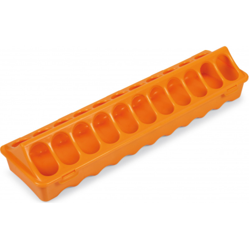 GROUND FEEDER TROUGH - 40 CM. - ORANGE