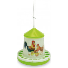 PLASTIC POULTRY FEEDER 4 KG. (GREEN LEMON) - HAPPY RANGE