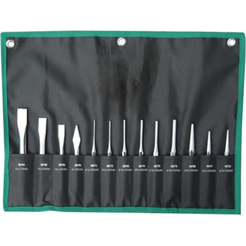 Chisel and punch set 13pcs.