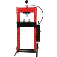 Hydraulic shop press with gauge 30t (foot pump)