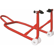 Motorcycle support stand for rear wheel