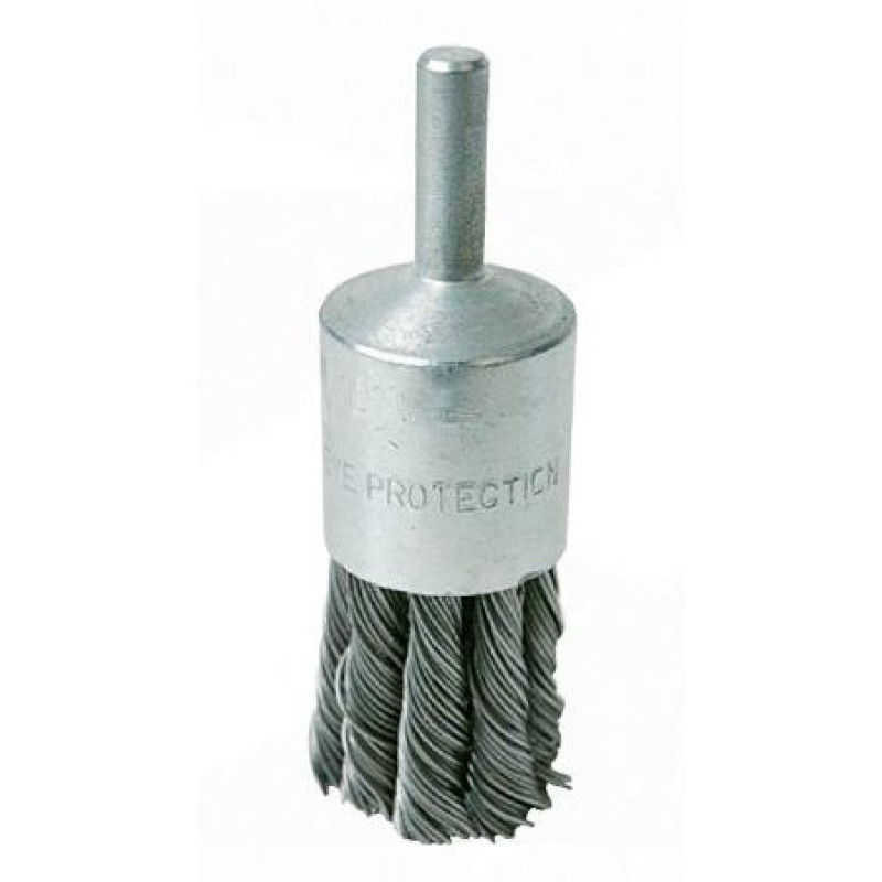 End type, twisted knot wheel brush, 25mm