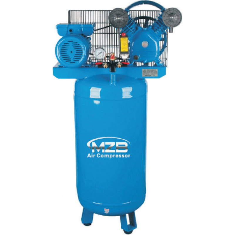 Belt-driven air compressor 100L (vertical receiver) 310L/min 8bar