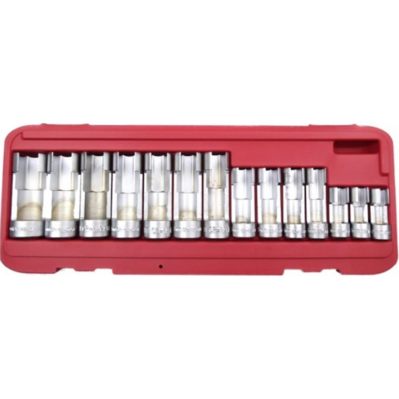 Slotted special socket set 14pcs (10-24mm)