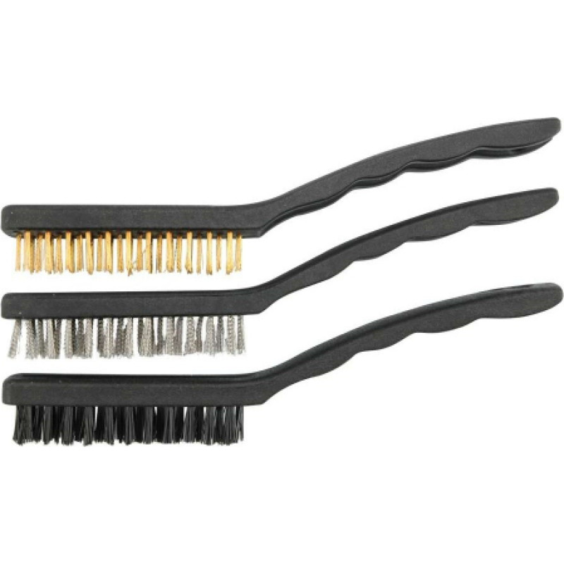 Brush 170mm with plastic handle set (3pcs)