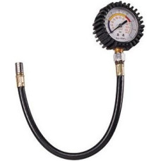 Tire inflating gun with manometer