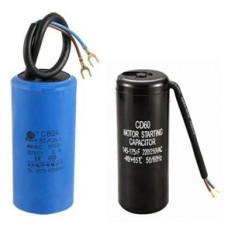 Capacitor set (2pcs) for compressor V-0.6/8 220V