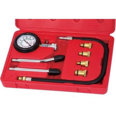 Petrol engine compression tester kit 8pcs.