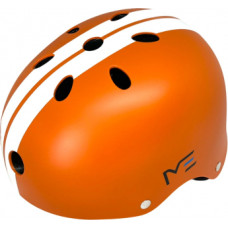 Helmet with stripes orange