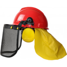 Protective mask with helmet, headphones and mesh FS-004