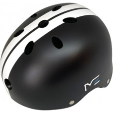 Helmet with stripes black