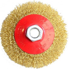 Crimped wire bevel wheel brush / Ø 115mm