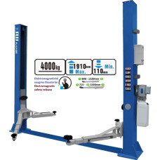 2 post hydraulic lift with electromagnetic release, (3 stage rear arms) 4.0t / 4.0t, 380V