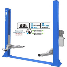 Two post hydraulic lift (with extended arms), 4.0t / 4.0t, 380V