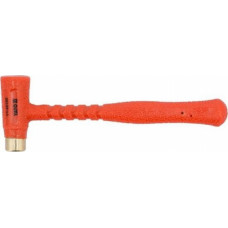 Brass hammer with shock absorbing head / 0.3kg, Ø 20mm, L=225mm