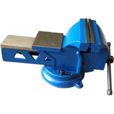 Steel bench vice swivel base with anvil / Jaw width 150mm, 11.5kg