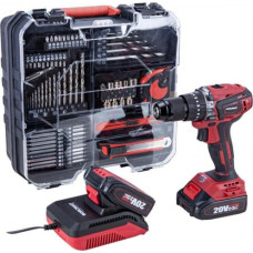 Li-ion Cordless Driver / Drill 20V with accesory kit 78pcs, 2x2.0Ah