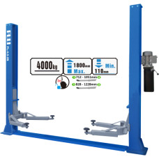 Hydraulic two post lift with mechanical safety locks, 4.0t / 4.0t, 220V