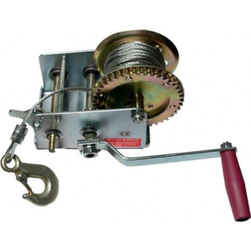 Hand winch / 1361kg; 5.1:1 & 12.2:1; 10m